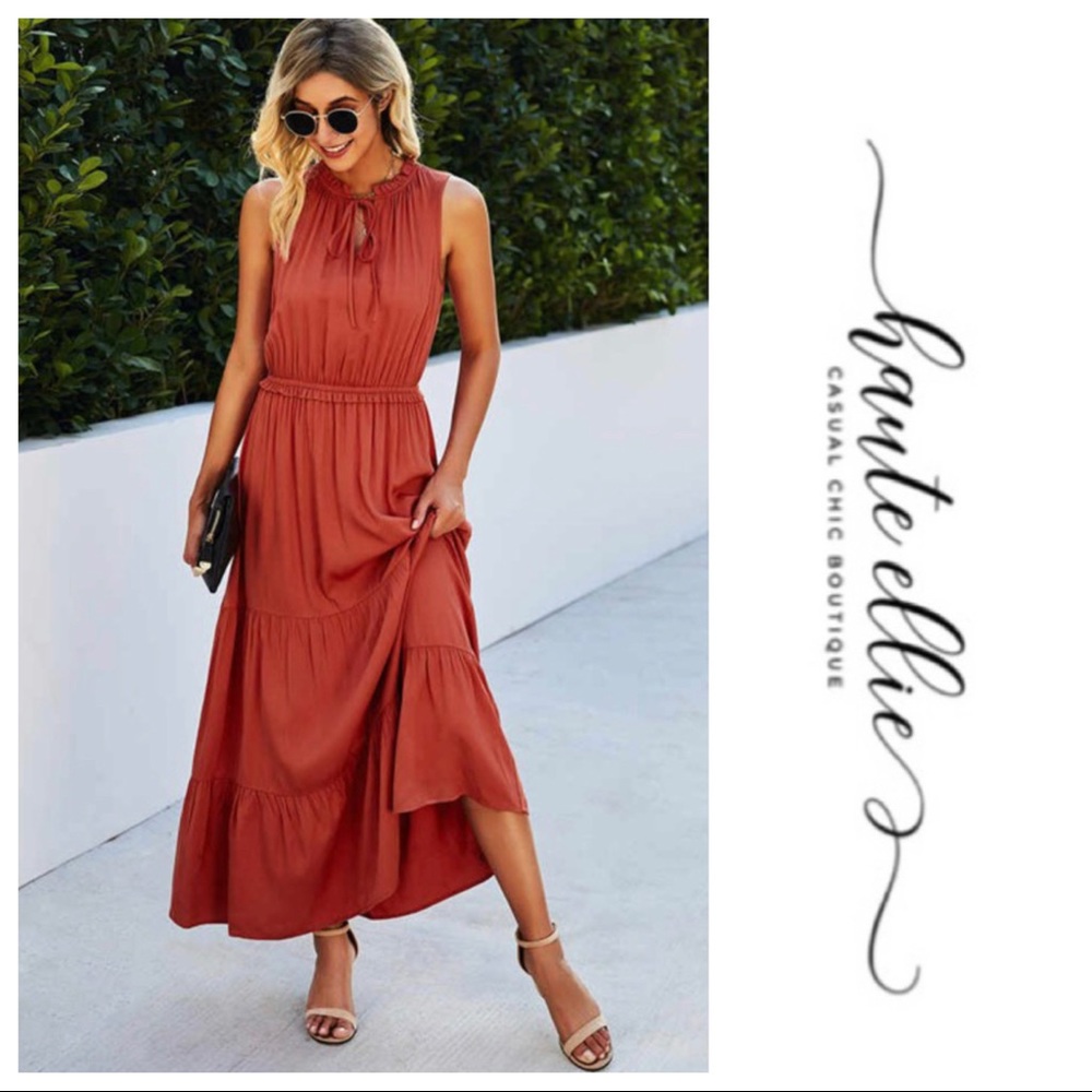 Simply Chic Tier Ruffle Maxi Dress - Picture 2 of 6